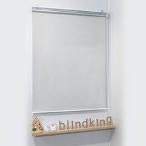 도담블라인드 크리스탈 암막 방염롤스크린 그레이 가로 155 cm