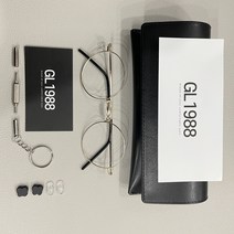 안경사가 직접 만든 티타늄 블루라이트차단안경 맞춤 근적외선차단 GL1988, 54일반코받침, 블루+근적외선차단, 블랙로즈골드