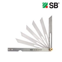 에스비 자유자 FAR-180 각도자 눈금자 회전자 측정자 스테인레스 스틸 눈금 12cm, 1개
