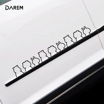 자동차 포인트 스티커 흠집 커버 오토바이 차량스티커부착 자동차꾸미기 레이꾸미기, 화이트