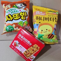 봉지과자 허니버터칩 +삼양 사또밥 +동서 포스트 콘푸라이트바 베리요거트