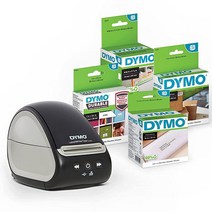 DYMO LabelWriter 550 라벨 프린터 번들 직접 감열 인쇄 기능이 있는 라벨 메이커 자동 라벨 인식 각 롤 1개 포함 주소 라벨 내구성 있는 다용도 라벨, 550 Turbo Bundle
