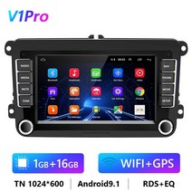 안드로이드 네비게이션 올인원 무선 오토 네비 모니터 후방카메라 자동차 Podofo-폭스바겐/골프/파사트/시, 01 1G 16G