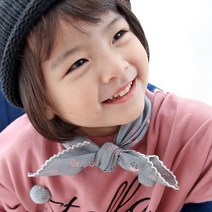 키즈모모 피코트스카프 아기 유아 아동 어린이 사각 레이스 스카프 목수건