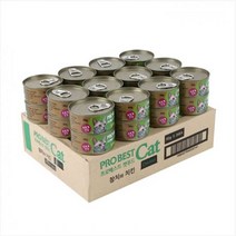 프로베스트 캣 캔 푸드 참치와치킨 80g x24개 (set), 단품