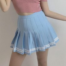 테니스치마바지 치마반바지 7 색 새 여성 골프 스커트 빈티지 스트라이프 테니스 Pleate