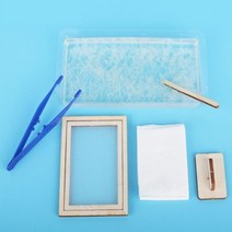 휴지로 재생 종이 만들기 초등과학 실험키트 제작 교과서 종이죽 틀 채륜 학생 관찰 어린이 교재 고해