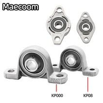 KFL08 KP08 8/10/12mm 보어 직경 필로우 블록 플랜지 마름모꼴 베어링 아연 합금 3D 프린터 DIY 부품 T8, KFL00 10mm