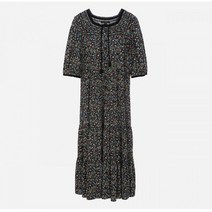 [써스데이아일랜드]2022 F/W 레이스 핀턱 블록 원피스 (T226MOP146W) T226MOP146W301819