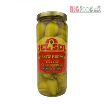델솔 옐로 칠리페퍼스 454g 칠리 페퍼 고추 피클, 1개