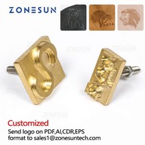 불박기 가죽 공예 불박 도장 기계 제작 인쇄 ZONESUN 사용자 정의 로고 황동 금형 스탬프 나무 종이 엠보싱 DIY 디자인 몰딩 뜨거운 호 일 스탬핑 열 프레스, smaller than 5x5cm