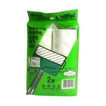 한국크린 돌돌이 테이프크리너 리필 대 2롤, 2개