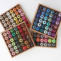 무형광 날라리사 1700m - 130색 미니실 라라실 늘어나는 실 스판원단밑실, 302 진핑크, 1개