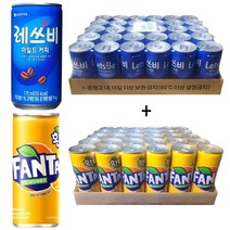 레쓰비 마일드커피 175ml(30캔) + 환타 파인애플향 250ml(30캔), 60캔