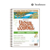 스트라스모아 Visual Journals 브리스톨지 Smooth 스프링 14x21cm 28매