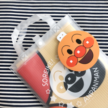 Anpanman 호빵맨 캐릭터 페이스 1인용 원형 미니 돗자리