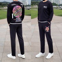 [당일발송] 남자 트레이닝복 세트 맨투맨 셋업 봄 츄리닝 남성 트레이닝 운동복