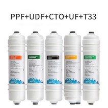 지하수 필터 10 인치 퀵 커넥트 ppf/UDF /CTO/ RO / UF T33 홈 주방 역삼투 멤브레인 필터 정수기 마시기, 08 UF5