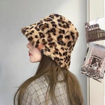다온마켓 얼굴 작아보이는 부드러운 페이크퍼 따뜻한 버킷햇