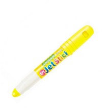 동아/투명 고체 형광펜 제트스틱 노랑색/원형