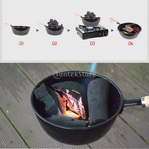 펠렛난로 펠릿 캠핑용 화목난로 16cm 숯불 화로 그릴 하이킹 피크닉 바베큐 여행, 없음