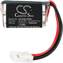 Cameron Sino 1200mAh 배터리 전기 Micrex-F55 Micrex-F70 Micrex-F140S Micrex-F150S Micrex-F60 LS14250-, 01 Black