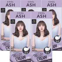 미쟝센 [헬로크림X블랙핑크] 헬로크림 7CA 쿨애쉬 (여름쿨톤) 젤크림제형 헤어컬러, 5개, 쿨톤애쉬