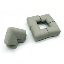 아기 모서리 보호대 스펀지 가구 책상 유리 보호 그레이 끼움식 가정용 쿠션 유아 안전 캡 서랍장 탁자 코너 충격 완화 긁힘 방지 가드 두꺼운 식탁 테이블 ㄱ자 커버 패드 스폰지형