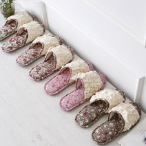 프릴 캉캉 레이스 슬리퍼 사무실화 실내화 거실화 외출용 슬리퍼, one size, 핑크, 1개