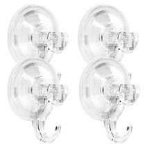 와이비비 초강력 흡착식 후크, 4개, 투명