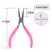 스냅링 플라이어DIY 쥬얼리 제작 용품 키트 액세서리 펜치 1 개, 02 9 word pliers