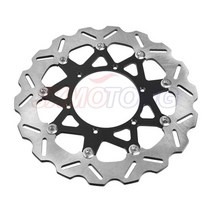YZF WRF YZ250 YZ400F WR250 WR400F Supermoto 용 320MM 오버 사이즈 프론트 플로팅 브레이크 디스크 로터, 02 Black, 02 Black