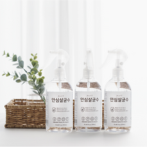 (무료배송) 뿌리는소독제 안심살균수 310ml 3개 주정알콜70%살균소독제