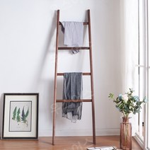 바지행거 북유럽 원목 나무 우드 다용도 스탠디 사다리 행거 옷걸이 옷가게 우스어스, A