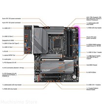 LGA 1700 메인보드 DDR4 기가바이트 Z690 게이밍 X 인텔 메인보드 128GB PCI-E 5.0 M.2 12 세대 프로세서, 한개옵션0