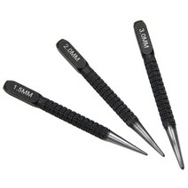 베어링 스틸 미끄럼방지 자동 센터 펀치 세트 DIY 마킹 도구 금속 367D, 01 3pcs