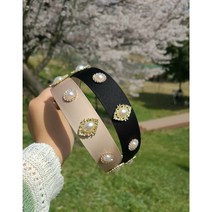[한박자네] [2color] 바로크진주 머리띠