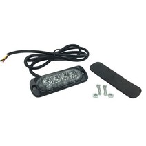 2x 12V-24V 4LED 트럭 스트로보 스코프 경찰 점멸 오토바이 라이트 Led 손전등 깜박이는 조명 레드 블루 앰, 한개옵션1, 05 White, 1개