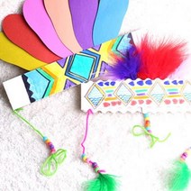 스타키드 인디언 모자 만들기 5개 구성 학습만들기재료