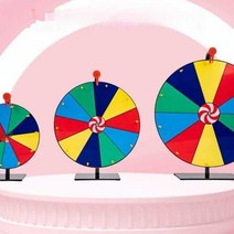 룰렛판 게임 돌리기 원판 돌림판 대형 스탠드 뽑기, 상세 페이지 참고, 40cm