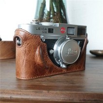 카메라 케이스 가죽 파우치 캠-인리카 라이카 M6 커버 M3 카메라백 M4-P 리얼 M2MP 반세트 M7, 02 cam5341 다크 브라운