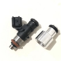 오일 주입기 4pcs 연료 인젝터 익스텐더 adpator 14mm 14mm bosch 짧은 연료 인젝터 용 oring 포함 중간 크기, 없음