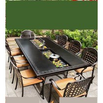 바비큐 그릴 불판 테이블 고기집 펜션 야외 테라스, 상세 페이지 참고, E