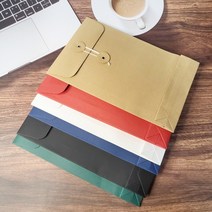컬러 종이 단추봉투 카드 엽서 팬시 봉투 A5세로 빨강