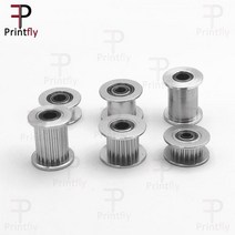 타이밍 벨트 풀리 타임 Printfly-2GT 아이들러 풀리 20 개 톱니 보어 4 5 6 8 베어링 타이밍 벨트 6 10, 보어 6mm 치아 없음_적합 벨트 폭 6mm