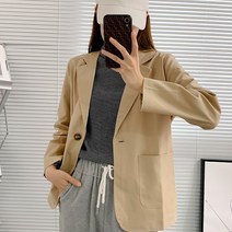 데일로엔 여성 여름 포켓 캐주얼 정장 상의
