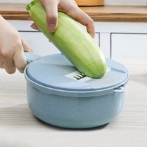 8 개/대 야채 과일 슬라이서 계란 흰자 분리기 감자 슈레더 야채 건조기 다기능 주방 도구, Blue