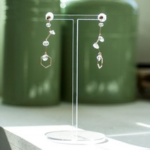 악세사리 귀걸이 진열대 거치대 T자모양, 스몰, 3개