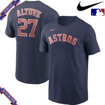 [미국정품] 나이키 MLB Jose Altuve 휴스턴 애스트로스 Name & Number T - Navy 915985