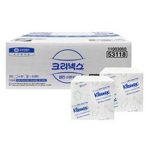 크리넥스 냅킨 프리미엄 200매 30밴드 1박스, 53118 크리넥스 냅킨 프리미엄 6000매 1박스, 6000매